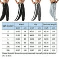 thumbnail image 5 of Men Jogger Pants Sides Buttons Workout Trousers Casual Sweatpants, 5 of 5