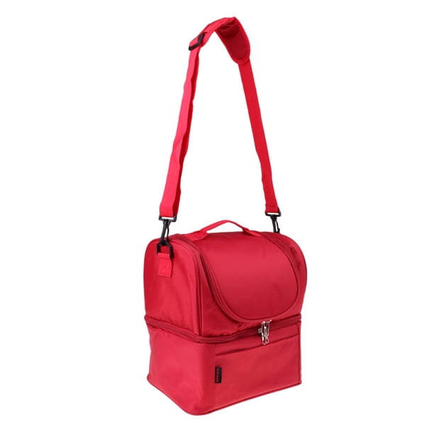 Bolsa de para Acampar Refrigerador de Alimentos Al Bolsa Bolsa de Hombro para Picnic, 20..5x24cm rojo Zulema Bolsa de almuerzo con aislamiento