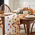 thumbnail image 3 of Maple Leaves Table Runner, Autumn Thanksgiving Kitchen Dining Table Decoration for Home Party Decor 13x90 Inches, 3 of 9