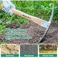 thumbnail image 2 of Berry&Bird Garden Pick Mattock Hoe Stainless Steel Pickaxe Hoe Garden Hand Tool, 2 of 5