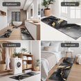 thumbnail image 5 of Gray Marble Gold Wave Pattern Kitchen Rugs Sets Of 3,Kitchen Runner Rugs Non Skid Washable,Decorative Kitchen Floor Mats for Kitchen,Sink,Laundry,17"x30"+ 17"x47" + 17"x59", 5 of 6