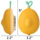 thumbnail image 3 of Cepillo para gatos con forma de fruta para mudar y arreglar, cepillo para masaje de mascotas, elimina fácilmente el pelo enredado y suelto (limón), 3 of 5