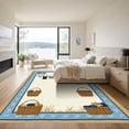 thumbnail image 3 of ODIKA 5x7 Machine Washable Non-Slip Area Rug, Cottagecore Beige High Traffic Rug with Pad, Beige, 1051106, 3 of 8