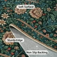 thumbnail image 4 of Lahome Machine Washable Non-Slip 8x10 Area Rug, Boho Vintage Floral Indoor Carpet for Living Room Bedroom Dining Room, Low-Pile Retro Floor Mat in Navy Blue, 4 of 8