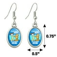 thumbnail image 4 of Garfield and Odie I'm Never Wrong Novelty Dangling Drop Oval Charm Earrings, 4 of 5