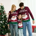 thumbnail image 2 of GPOECD Chandail de Noël Assorti pour Famille, Col Rond, Tenue Confortable pour Parents et Enfants, Rouge, 9-10 Ans, 2 of 9