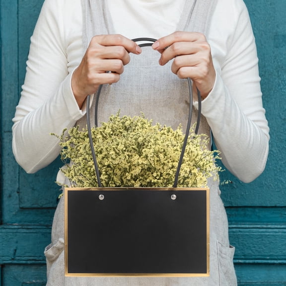BESTYASH Floral Black Wrapping Bags, Paper and PVC Material, for Outdoor Use and Packaging