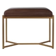 thumbnail image 2 of Cortesi Home Lashe Ottoman, Brushed Gold Legs, 2 of 5