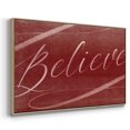 thumbnail image 3 of Believe - Framed Gallery Wrapped Holiday Canvas - 17 x 25 - Natural Wood Frame, 3 of 8