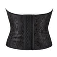 thumbnail image 3 of Women's Lace up Bustier Top Burlesque Basque Shaper Boned Corset Plus Size Bridal Lingerie Lace up Overbust Ladies Gothic Casual Sexy Corsets Tank Top Shapewear, 3 of 7