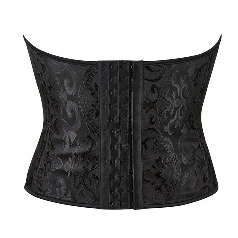 Orchid & Black Two-Toned Corset with Molded Zipper Front and Laced Back