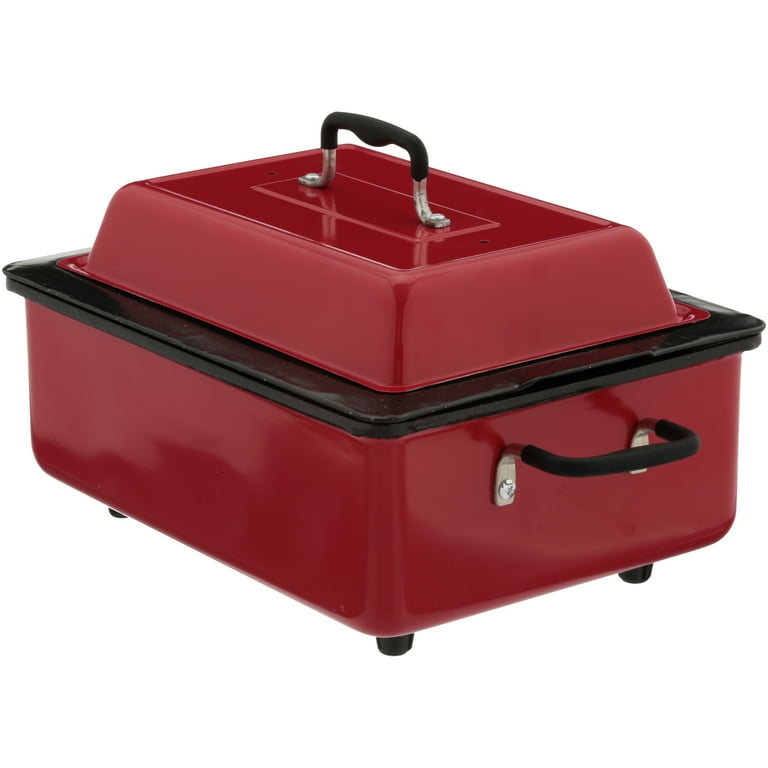 Nesco 4815-12 5-Qt. Red Roaster Porcelain Cookwell - Walmart.com