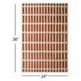 thumbnail image 5 of Modern Hand-Tufted Terracotta Geometric Area Rug, 8X10, Durable New Zealand Wool, 5 of 5