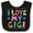Black and White, variant on Inktastic I Love My Gigi for Babies Girls Baby Bib