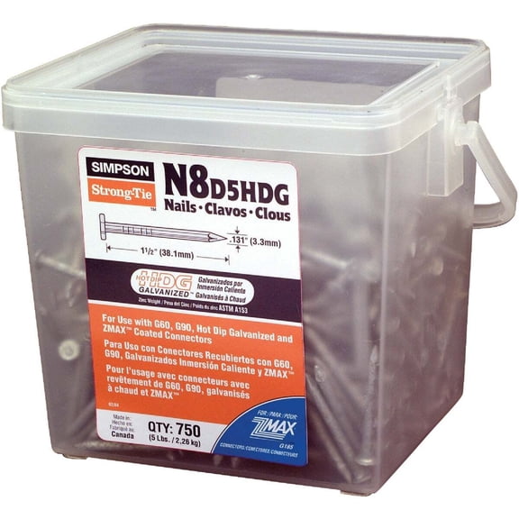 Simpson Strong-Tie 750ct 8dx1-1/2 Hdg Nail N8D5HDG-R