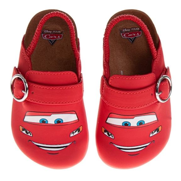 Disney Cars Lightning Mcqueen Boys Clogs, Slip On, Cork, And Mule Sandals (Toddler Little Kid), Red, Size: 11