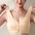 thumbnail image 4 of Maplenight Womens Cotton Wireless Bras Full Coverage Supportive Bralette No Underwire Seamless Push Up Everyday Racerback Bras, 4 of 9