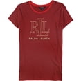 thumbnail image 1 of Camiseta Gráfica a Rayas Ralph Lauren Rojo Pequeña, 1 of 2