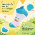 thumbnail image 4 of EALLCO Kids Ankle Socks 12 Pairs Cushioned Moisture-wicking Boys Girls Socks, 4 of 6