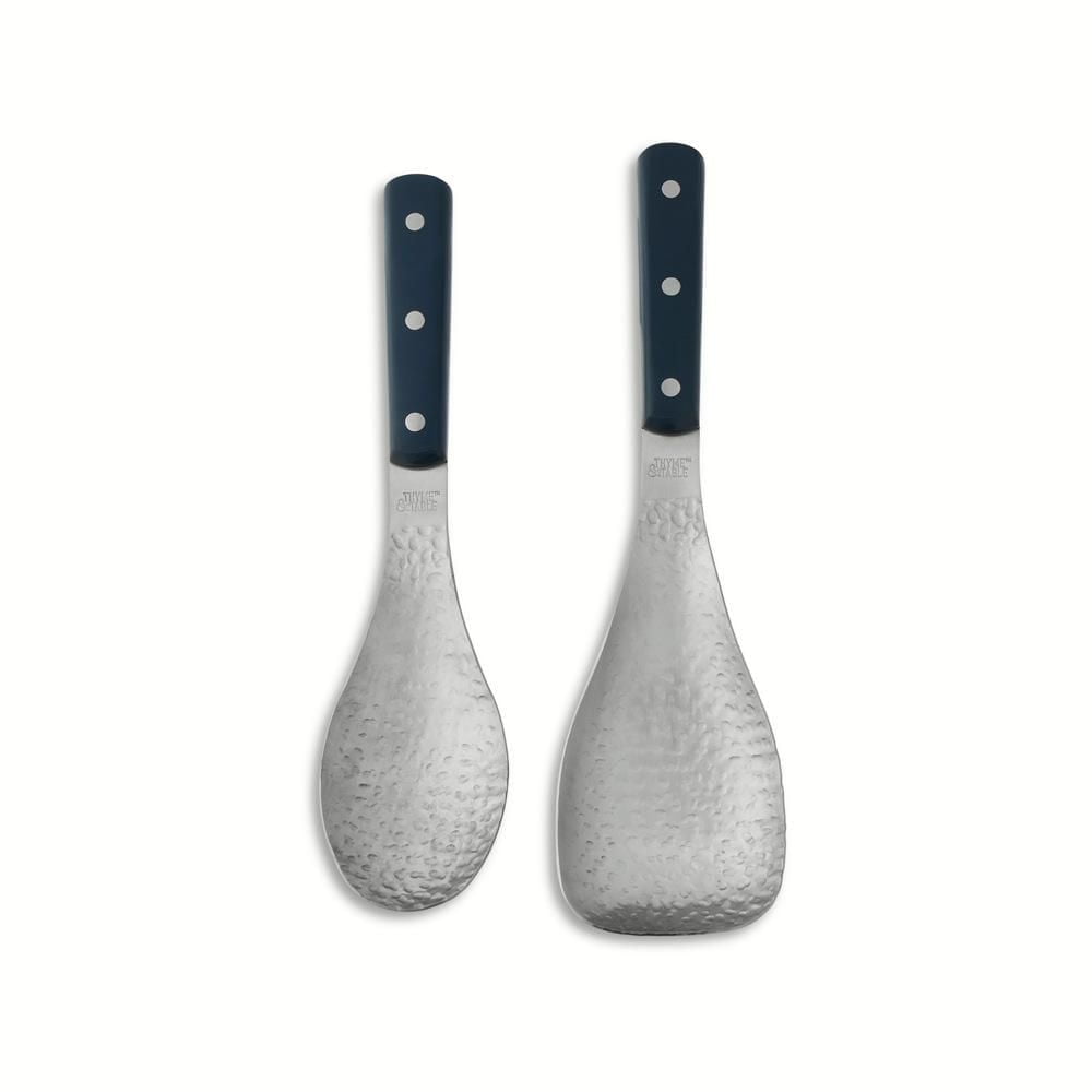 Thyme & Table 2-Piece Hammered Metal Turner & Spoon Set, Spoon