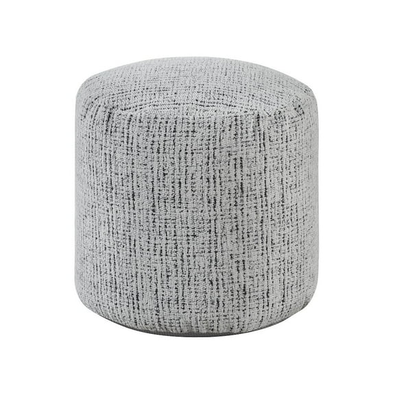 Lexicon Aiken Chenille Fabric Upholstery Pouf in Multi-color