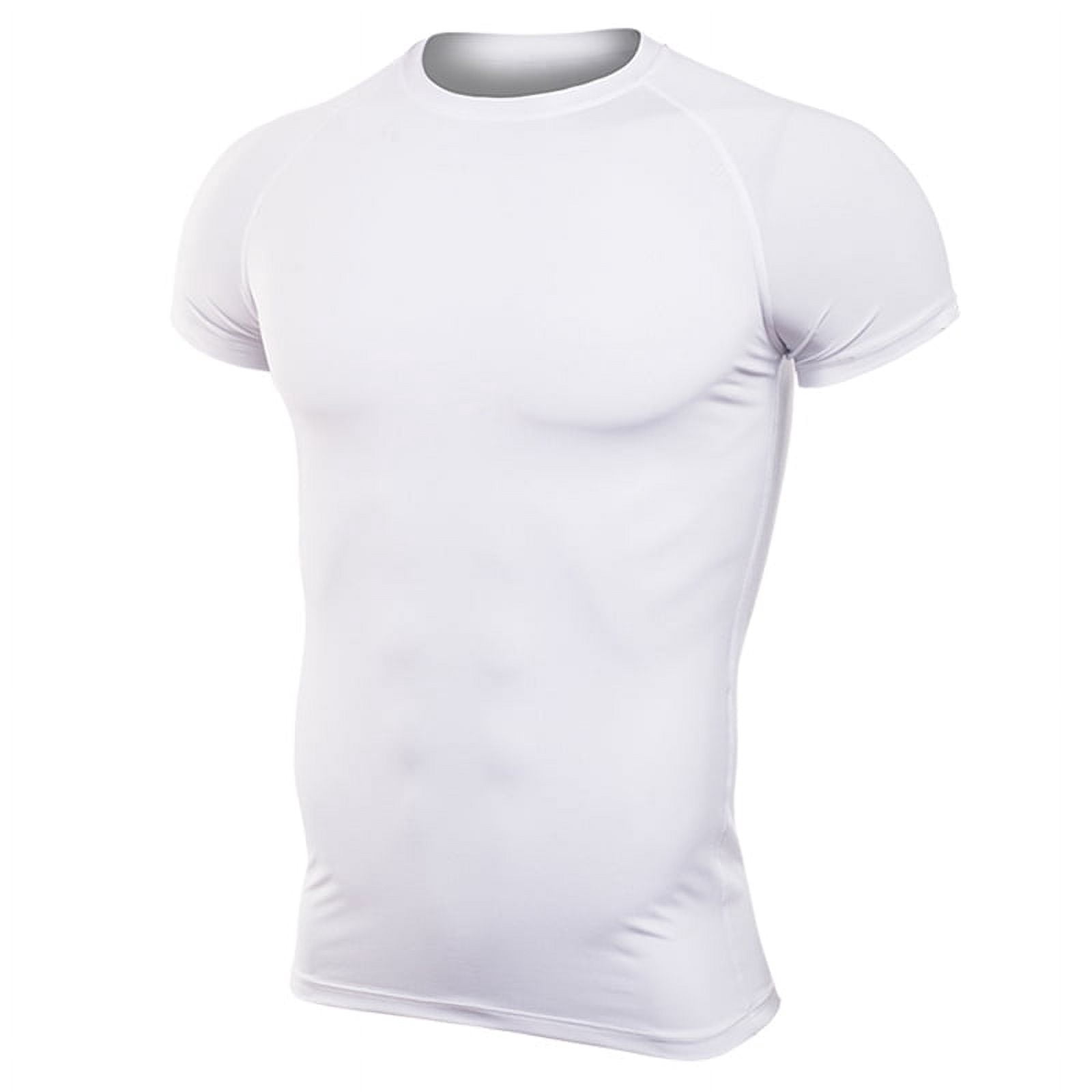 Men's Fitness Shirt Slim Exercise Tops Short-sleeved Sports T-shirt Tops Tee