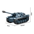 thumbnail image 1 of World War 2 WW2 Army Military Soldiers Armor Halftrack Main Station Tank Building Blocks Bricks Model DIY Assembly Toys For Kids,437Pcs, 1 of 7