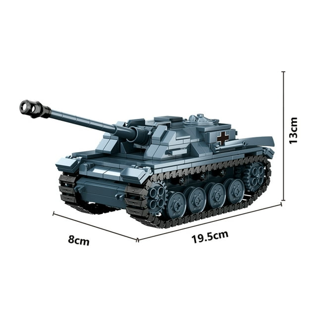 World War 2 WW2 Army Military Soldiers Armor Halftrack Main Station Tank Building Blocks Bricks Model DIY Assembly Toys For Kids,437Pcs
