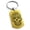 Gold, variant on Stainless Steel Day of the Dead Sugar Skull Engraved Dog Tag Keychain Keyring
