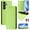 Green, variant on Wallet Case for Samsung Galaxy S24 with Card Holder, Business Premium PU Leather Flip RFID Blocking Wallet Case with Wrist Strap Kickstand Protective Cover for Samsung Galaxy S24, Green