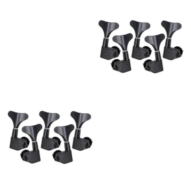 Afinadores para guitarra Yuarrent 2Conjunto Negro 2 izquierda 3 derecha