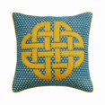 thumbnail image 1 of Cushion Covers For Couch, Blue 18"x18" (45x45 cm) Throw Pillow Covers, Cotton Denim Applique & Quilted Throw Pillows For Couch, Abstract Pattern Modern Style - Denim Pillow Love, 1 of 3