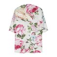 thumbnail image 5 of Nrmvnmi Women Open Front Lightweight Cardigan Summer Puff Sleeve Cardigans Fashion Floral Printed Kimono Cardigan Casual Loose Fit Cover Up Blouse Tops, 5 of 5