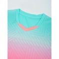 thumbnail image 3 of Raenseen Youth Boys Soccer Jersey Short Sleeve V-neck Football Training Top Uniforms Sport Athletic Cyan XS, 3 of 9