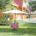 thumbnail image 2 of Rectangle Outdoor Tablecloth Waterproof Stain Resistant Table Linen Cloth with Umbrella Hole and Zipper for Patio Picnic Garden Party Table, 60x70 Green Stripe, 2 of 5