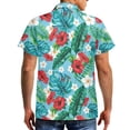 thumbnail image 3 of KUIFORTI Hawaii Plumeria Matching Vacation Outfits for Couples Fashionable Mens Casual Shirts Hawaii Dress Soft and Comfortable with Soft Fabric Quick-dry for Romantic Date, 3 of 5