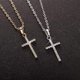thumbnail image 3 of Cross Necklaces, Shiny Clavicle Chains Alloy Chokers Minimalism Necklaces Fashion Cross Necklaces, Jewelry Gifts for Women Girls(Silver), 3 of 4