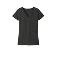 thumbnail image 3 of District Adult Female Women Plain Short Sleeves T-Shirt Charcoal Hthr 2X-Large, 3 of 4