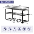 thumbnail image 2 of Power Tool Storage Rack with Basket, Heavy Duty Wall Mounted Tool Shelf, 2 of 7