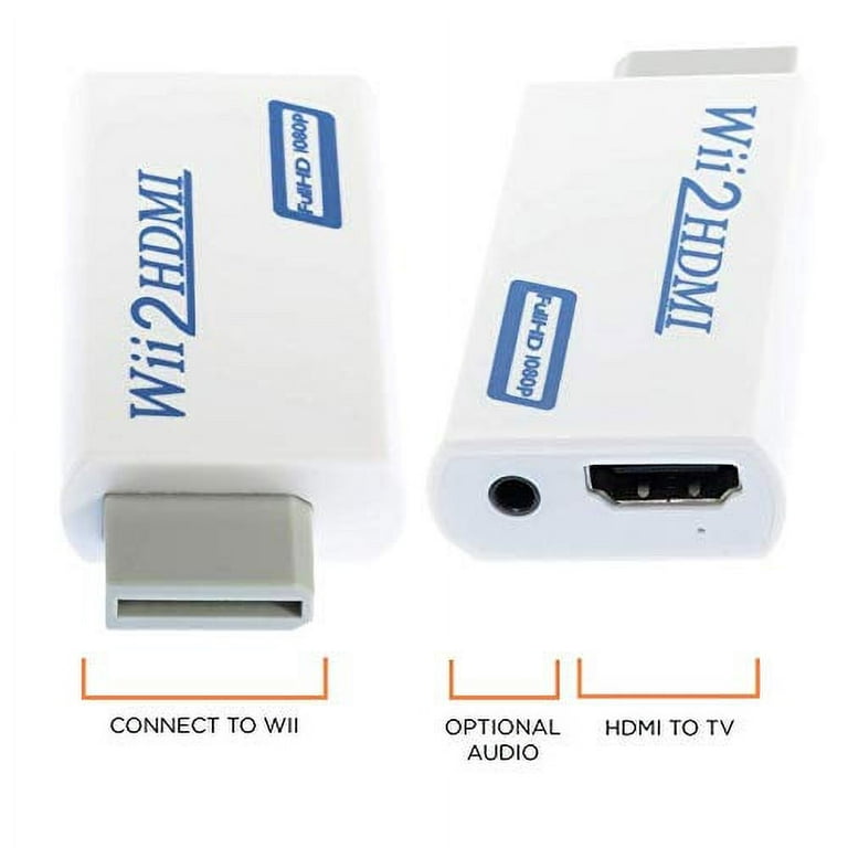 Kaico Wii HDMI Adapter with Wii HDMI Cable for use with Nintendo Wii  Consoles - Wii to HDMI Adapter Supports Component Output - A Simple Plug &  Play –