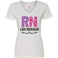 thumbnail image 3 of Inktastic RN Case Manager Nurse Women's V-Neck T-Shirt, 3 of 5