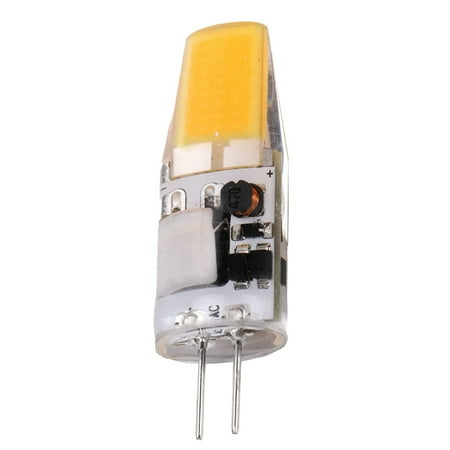 

Fyydes Lamp Accessory 2‑Pin Bulb G4 LED COB Bulb 5W 600LM Silicone Chandelier Ceiling Lamp Bulb AC/DC 12V 4.2x1.3cm