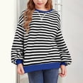 thumbnail image 2 of Girls Sweatshirt Casual Baggy Long Sleeve Solid Plush Hooded Pullover Soft Comfy Trendy Cute Streetwear Tops with Pockets,6-12 Months 12-24 Months 2t 3t 4t 5t 6t 7t 8t 9t Children Blue 5-6 Years, 2 of 4