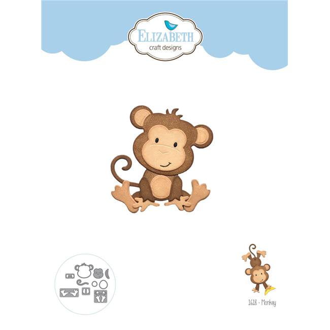 Elizabeth Craft Metal Die-Monkey 2.3'X2.4'