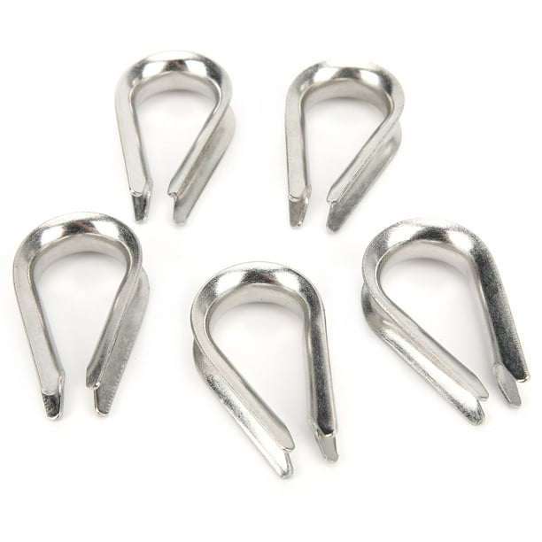 Noref Boat Wire Rope Clamp 10MM Stainless Steel Marine Wire Rope Clamps  Cable Protective Ring Thimbles Clips Marine Wire Rope Clamp 