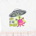 thumbnail image 4 of Inktastic Out of This World- Cute Pink Alien Ufo Girls Toddler Dress, 4 of 5