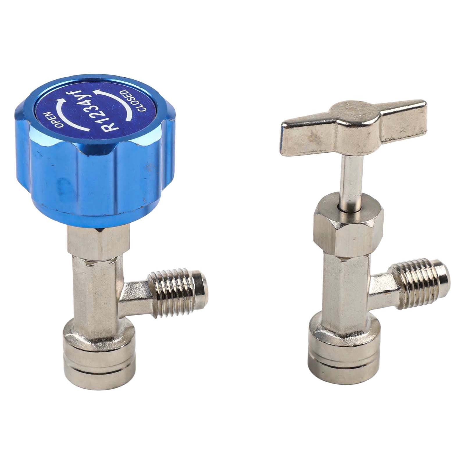 SPRING Tech R1234Yf Quick Couplers Set With Valve Core Remover Thread Adapter C For Hvac Charging Hoses Car Repair Tools