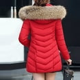 thumbnail image 4 of KANG Winter Coat Long Puffy Down Jacket With Faux Hood Warm Thermal Outerwear For Cold Weather, 4 of 4