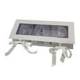 thumbnail image 4 of Caja de flores vacía con forma de letra para el Día del Padre, cartón decorativo rectangular blanco, 4 of 9