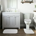 thumbnail image 2 of Garland Rug Gramercy Washable Bath Rug Set, 3 Piece (20"x34", Contour Rug, & Toilet Lid) White, 2 of 7